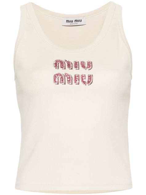 miu miu tank top price|michael miu tops.